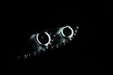 ANZO 2011-2013 Kia Optima Projector Headlights w/ Halo Black (CCFL) - 121460