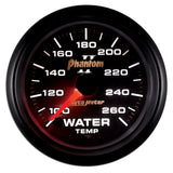 Autometer Phantom II 52mm Full Sweep Electronic 100-260 Deg F Water Temperature Gauge - 7555