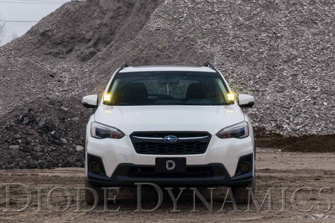 Diode Dynamics 18-21 Subaru Crosstrek Sport SS3 LED Ditch Light Kit - Yellow Combo - DD6559