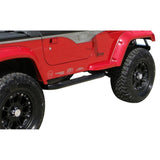 Rampage 1987-1995 Jeep Wrangler(YJ) 3 Inch Round Nerf Bar - Black - 8825