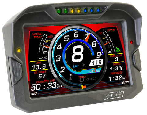 AEM CD-7 Logging Race Dash Carbon Fiber Digital Display (CAN Input Only) - 30-5701