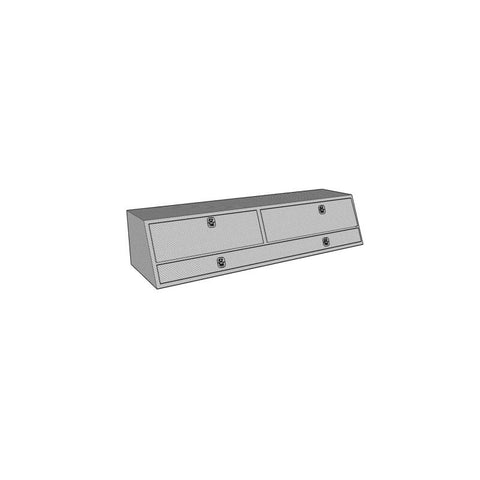 Westin/Brute Contractor TopSider 88in w/ Doors - Aluminum - 80-TBS200-88D