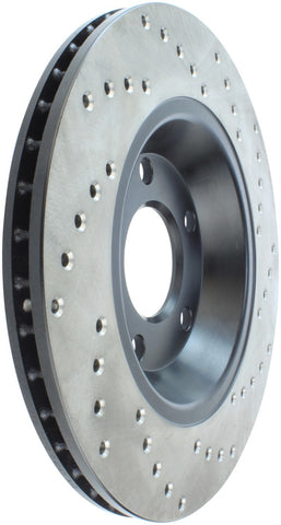 StopTech 04-09 Audi S4 Rear Right Drilled Rotor - 128.33088R