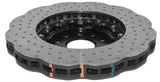 DBA 15-21 Audi S3 Front 5000 Series Drilled Rotor w/Black Hat - 52830WBLKXD