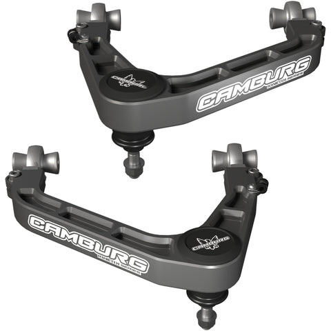 Camburg 19-25 Chevy/GMC 1500 2WD/4WD KINETIK V2 Performance Billet X-Joint XL Upper Arms - Gray - CAM-210100-GRY