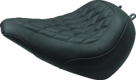 Mustang 18-21 Harley Breakout Wide Tripper Solo Seat Diamond Stitch - Black - 83062