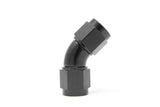 Aeromotive VaporWorx Fitting - AN-06 Female-Female 45 Degree Swivel - 65611