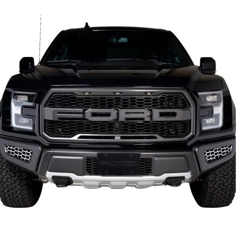 Putco 18-20 Ford F-150 Raptor - Hex Shield - Polished SS Bumper Grille Inserts - 82168