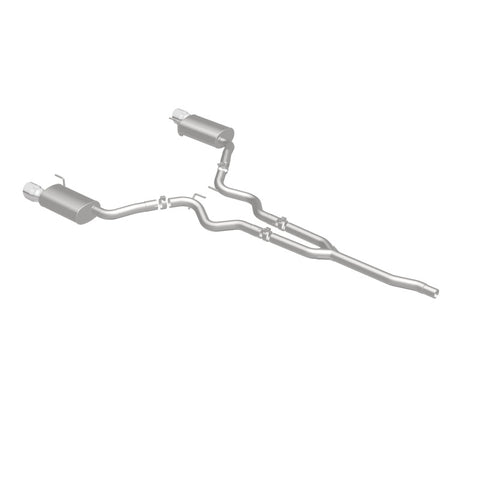 MagnaFlow Cat Back, SS, 2.5in, Street, Dual Split Polished 4.5in Tips 2015 Ford Mustang Ecoboost - 19097