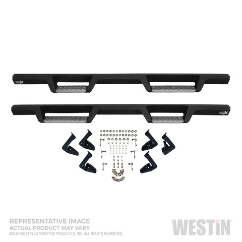 Westin 05-20 Toyota Tacoma Double Cab HDX Stainless Drop Nerf Step Bars - Textured Black - 56-127752