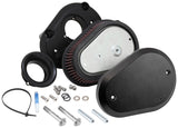 K&N 00-16 Harley Davidson Street Metal Intake System Flare Black - RK-3932B