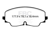 EBC 2022+ Audi S3 2.0T Yellowstuff Front Brake Pads - DP42448R