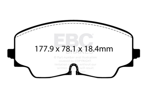 EBC 2022+ Audi S3 2.0T Yellowstuff Front Brake Pads - DP42448R
