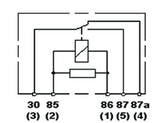 Hella Relay Mini Iso 5 Pole 24V Spdt Res Bkt - 933332161