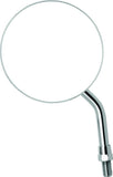BikeMaster 4in Adjustable Round Mirror 10mm - Each - Chrome - 600800
