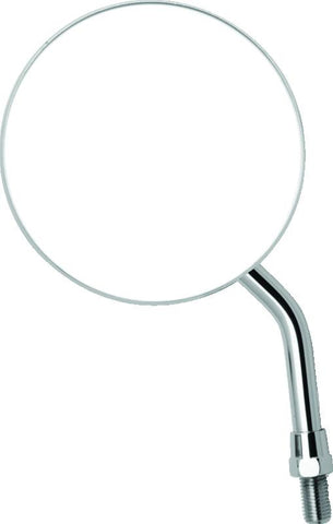 BikeMaster 4in Adjustable Round Mirror 10mm - Each - Chrome - 600800