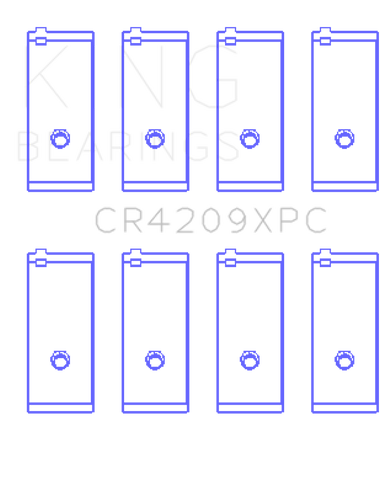 King Toyota 3SGTE 16v 2.0L  (Size STD) pMaxKote Performance Rod Bearing Set - CR4209XPC