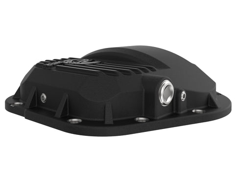 aFe Pro Series Front Diff Cover Black w/ Machined Fins 17-21 Ford Trucks (Dana 60) w/ Gear Oil - 46-71101B