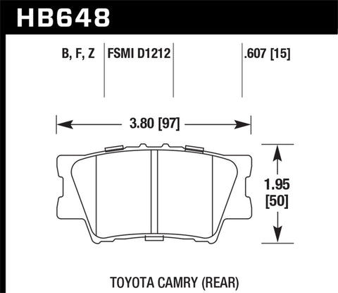Hawk HPS Street Brake Pads - HB648F.607