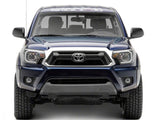 Raxiom 12-15 Toyota Tacoma Axial Series Projector Headlights w/ LED Bar- Blk Housing (Clear Lens) - TT21849