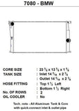 CSF BMW 2 Series (F22/F23) / BMW 3 Series (F30/F31/F34) / BMW 4 Series (F32/F33/F36) M/T Radiator - 7080