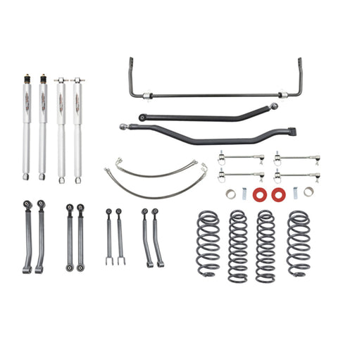 Belltech 07-17 Jeep Wrangler Rubicon Unlimited JK 4dr 4in Trail Perf Lift Kit w/ Rear Sway Bar - 153201TPS