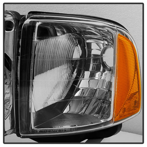 xTune Dodge Ram Sport Model Only 1999-2002 OEM Headlights Chrome HD-JH-DR99-SP-C - 9032165