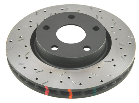 DBA 97-04 Corvette C5/C6 Front Drilled & Slotted Street Series Rotor - 2994BLKX