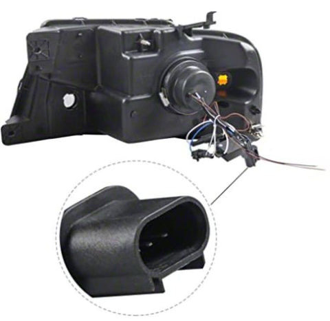 Raxiom 04-08 Ford F-150 Axial Series LED Projector Headlights- Blk Housing (Clear Lens) - T566365