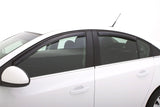 AVS 11-15 Chevy Cruze Ventvisor In-Channel Front & Rear Window Deflectors 4pc - Smoke - 194611