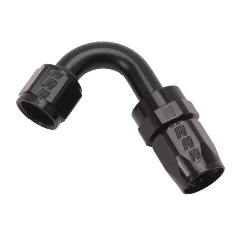 Russell Performance -8 AN Black 120 Degree Full Flow Swivel Hose End - 613415