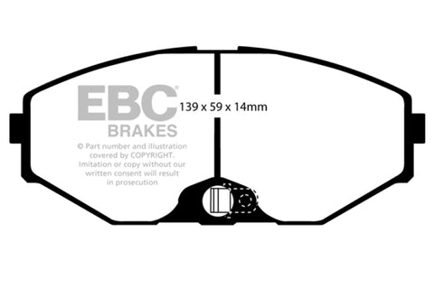 EBC 93-97 Infiniti J30 3.0 Greenstuff Front Brake Pads - DP21471