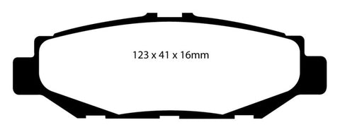 EBC 93-97 Lexus GS300 3.0 Redstuff Rear Brake Pads - DP3848C