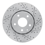 R1 16-25 Mazda Cx-5 Front Right Drilled & Slotted Geo-Carbon Rotor - 830-80076R