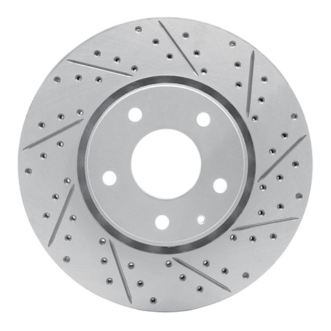 R1 16-25 Mazda Cx-5 Front Right Drilled & Slotted Geo-Carbon Rotor - 830-80076R