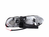 ANZO 1998-2002 Chevrolet Camaro Crystal Headlights w/ Halo Black - 121024