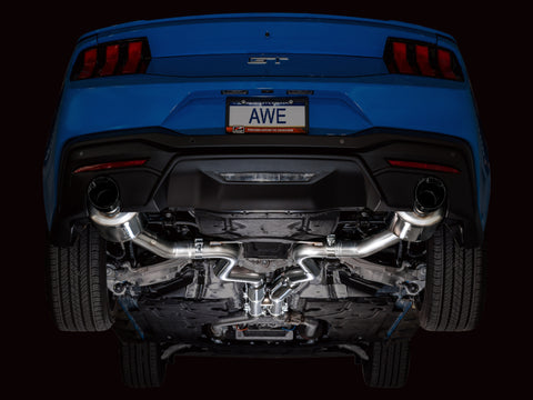 AWE Tuning 2024 Ford Mustang GT Fastback S650 RWD Touring Catback Exhaust w/ Dual Diamond Black Tips - 3015-33650