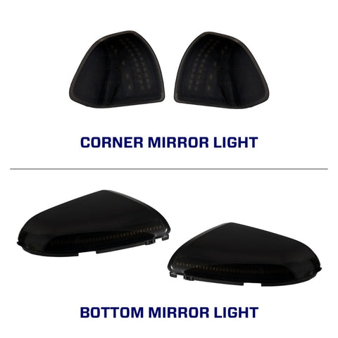 Form Lighting 2009 Ram LED Mirror Lights Corner (Pair) - FL0034
