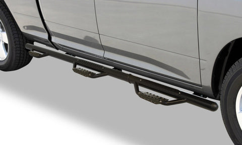 Go Rhino 11-13 Chevrolet Silverado 2500HD/3500HD Dominator D3 Modular SideSteps - W2W - Black - D36040B