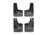 WeatherTech 14+ Chevrolet Silverado No Drill Mudflaps - Black - 110035-120035