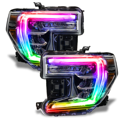 Oracle 19-21 GMC Sierra 1500 RGB+W Headlight DRL Upgrade Kit - ColorSHIFT - 1287-330