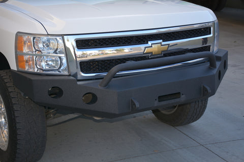 DV8 Offroad 07-13 Chevrolet Silverado 1500 Front Bumper - Black Powdercoat - FBCS1-01