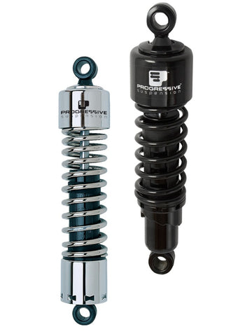 Progressive Harley-Davidson 412 Series Shocks 12.5in - Black - 412-4064B