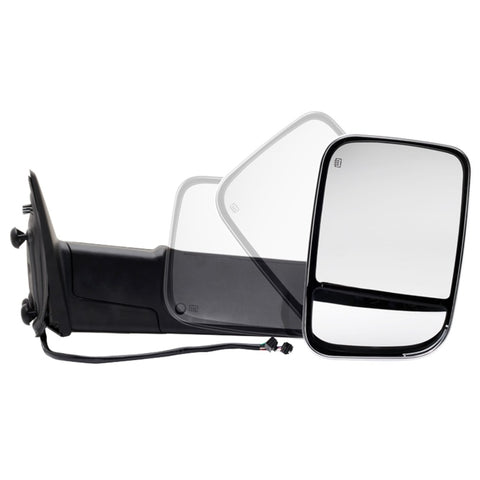 xTune Dodge Ram 1500 09-12 Extendable Heated Adjust Mirror Chrome Housing Right MIR-DRAM10-PW-R - 9933172