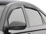WeatherTech 2012+ Audi A6 / S6 Front and Rear Side Window Deflectors - Dark Smoke - 82703