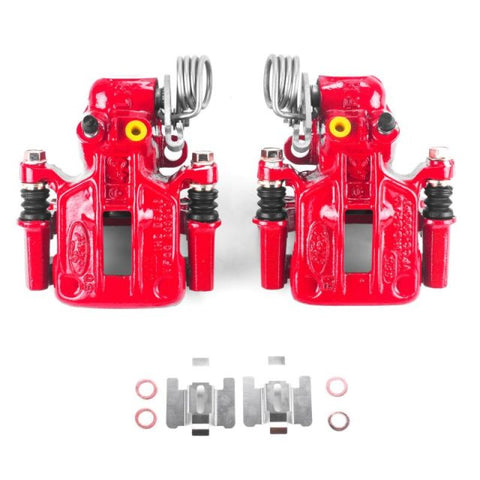 Power Stop 93-07 Ford Taurus Rear Red Calipers w/Brackets - Pair - S4536