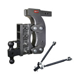Gen-Y The Boss Torsion-Flex 2.5in Receiver 15in Drop Hitch w/Dual-Ball/Pintle Lock/Stab Kit - GH-1524