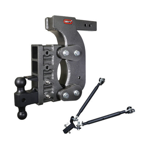 Gen-Y The Boss Torsion-Flex 2.5in Receiver 15in Drop Hitch w/Dual-Ball/Pintle Lock/Stab Kit - GH-1524