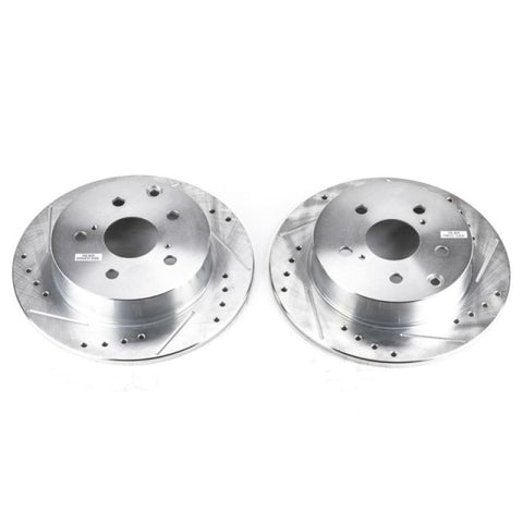 Power Stop 09-10 Pontiac Vibe Rear Evolution Drilled & Slotted Rotors - Pair - JBR1363XPR