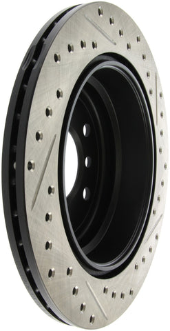 StopTech 9/07-09 BMW 328 / 06 BMW 325 E90 AWD Slotted & Drilled Right Rear Rotor - 127.34091R